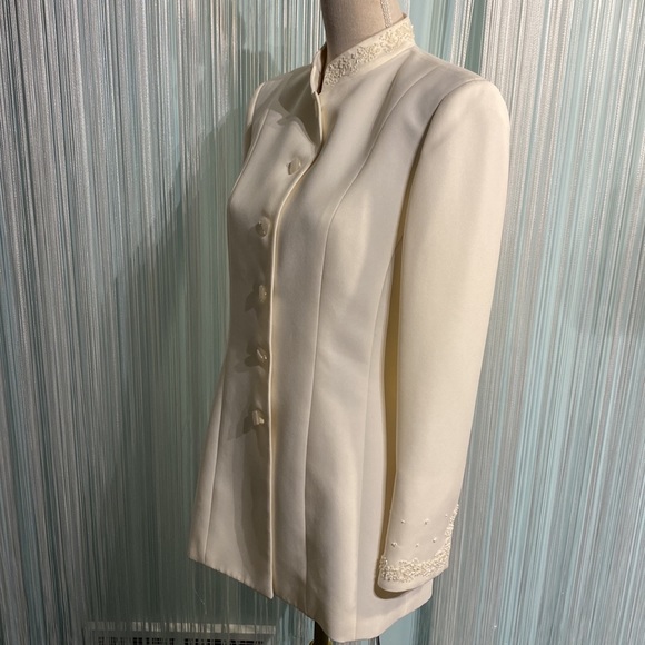 Bellessa Vintage Beaded Blazer Suit Jacket NWOT Size 6 - Picture 6 of 17